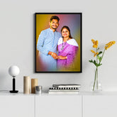 Personalized Oil Painting | Custom Photo Portrait Gift | Digital Portrait Photo Art | Digital Oil Smudge Painting | Couple Oil Painting | Gift For Her | Anniversary Gifts | Wedding Gift | Unique Gifts For wife - BBD GIFTS